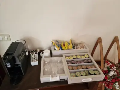 Set per la preparazione di tè e caffè presso Locanda Al Portone