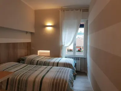 Letto o letti in una camera di La casa di Anacleto