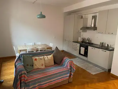 Cucina o angolo cottura di Giobea Apt - in the center - by the sea - with AC