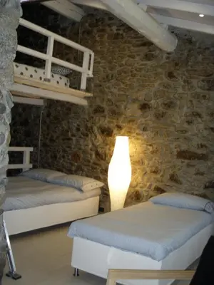 Letto o letti in una camera di Casa La Rosa