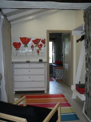 Letto o letti in una camera di Casa La Rosa