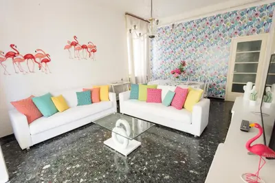 Area soggiorno di Flamingo & Cactus by the Sea