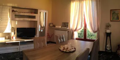 TV o dispositivi per l'intrattenimento presso Appartamento a Moneglia, tra Portofino e le Cinque Terre