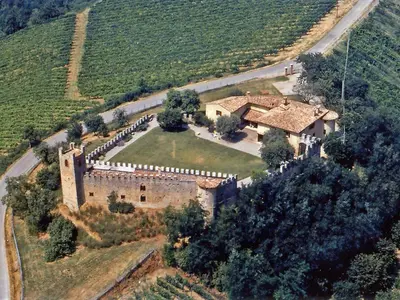 Vista aerea di Apartment di Magnano by Interhome