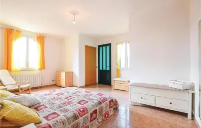 Letto o letti in una camera di Villa Rita