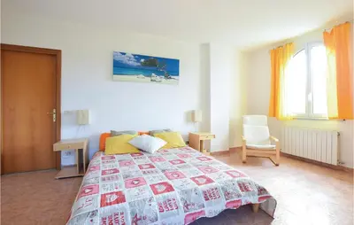 Letto o letti in una camera di Villa Rita