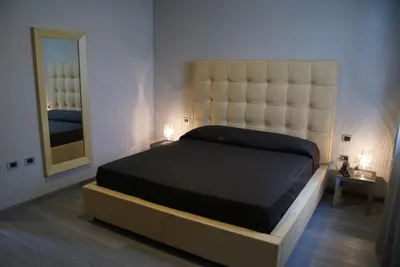 Letto o letti in una camera di Blue Hotel