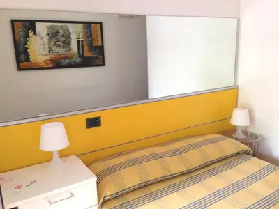 Letto o letti in una camera di Villa Clelia