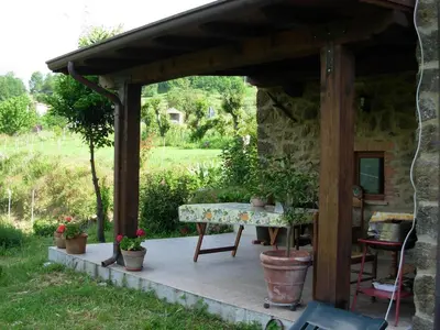 Giardino di Holiday Home in Mulazzo near Tuscan Castles