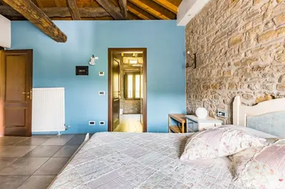 Letto o letti in una camera di Agriturismo Il Salice