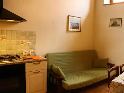 Area soggiorno di Holiday Home in Tuscany with Natural Pond