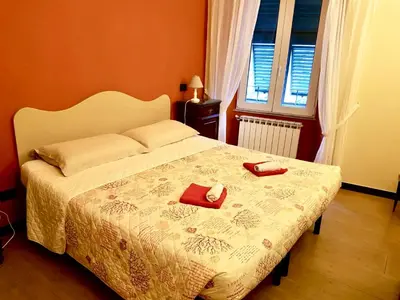 Letto o letti in una camera di LA CASA DI NONNO GINO