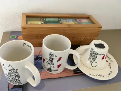 Set per la preparazione di tè e caffè presso Piccolo Principe Affittacamere