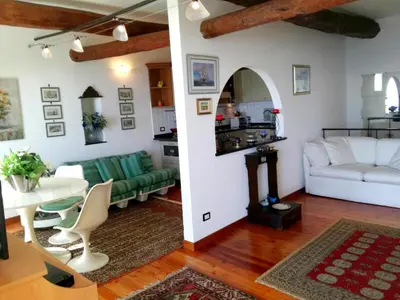 Cucina o angolo cottura di Zoagli, the house of the sun