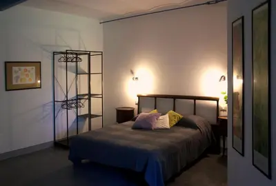 Letto o letti in una camera di Corte La Volta