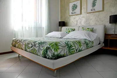Letto o letti in una camera di Casa Centro