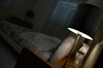 Letto o letti in una camera di Casa Centro