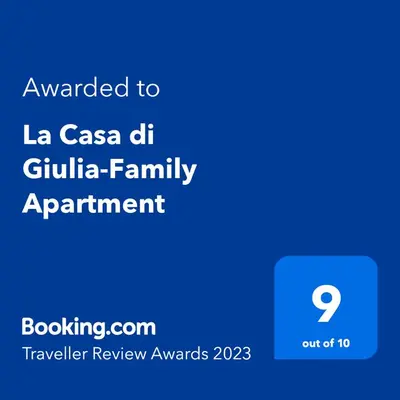 Certificato, attestato, insegna o altro documento esposto da La Casa di Giulia-Family Apartment