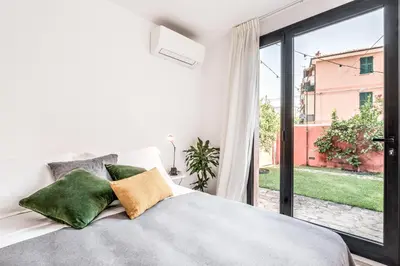 Letto o letti in una camera di Microcosmo La Spezia