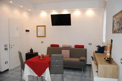 TV o dispositivi per l'intrattenimento presso Villa Caribe affittacamere