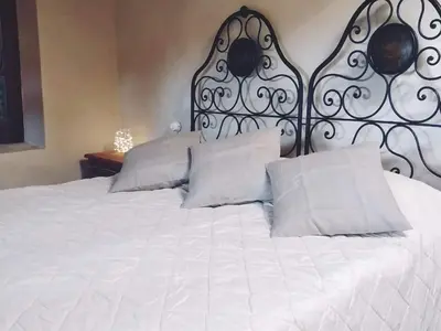 Letto o letti in una camera di tenuta i musi lunghi