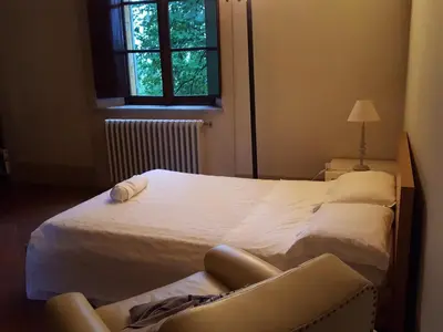 Letto o letti in una camera di Villa Ghia