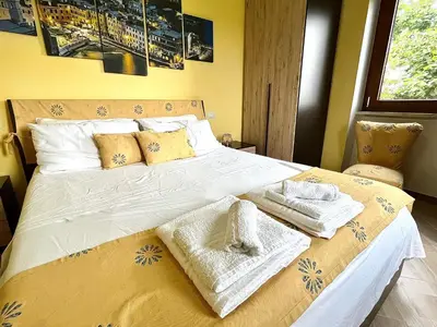 Letto o letti in una camera di Cà dè Armando - Val di Vara e Cinque Terre