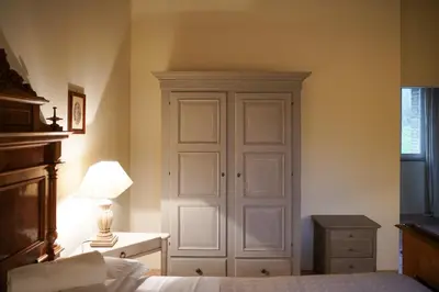 Letto o letti in una camera di Parco di Montebello