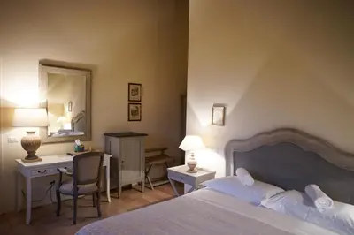 Letto o letti in una camera di Parco di Montebello