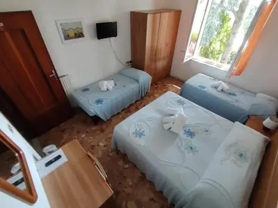 Letto o letti in una camera di Hotel Silvia Framura - Cinque Terre