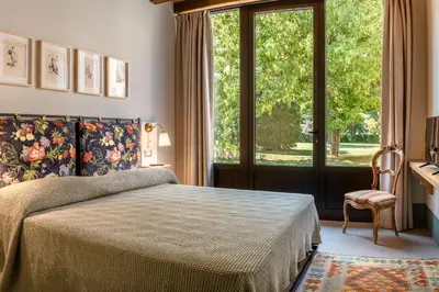 Letto o letti in una camera di Case Zucchi Bioagriturismo