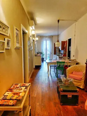 Area soggiorno di A casa di Nat