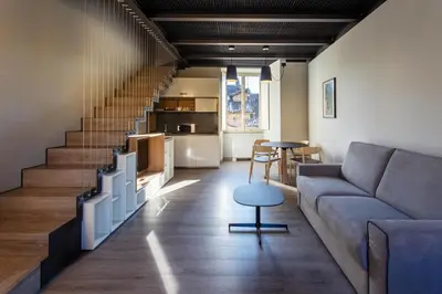 Area soggiorno di Palazzo Le Poste - Suite and Apartments
