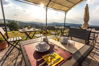 Paesaggio naturale nelle vicinanze del bed & breakfast