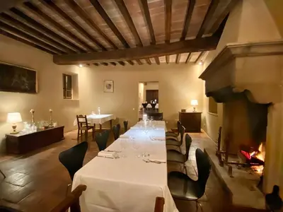 Area soggiorno di Castello di Viano