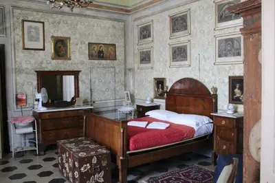 Letto o letti in una camera di Villa Anita