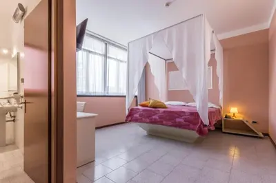 Letto o letti in una camera di Hotel Maris