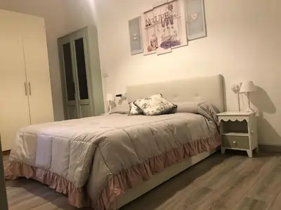 Letto o letti in una camera di Casa Barbara