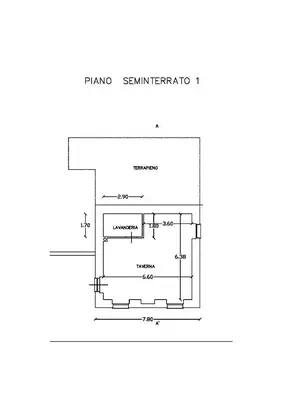 Planimetria di B&B Casale delle farfalle