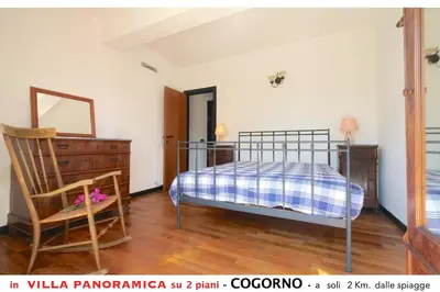 Letto o letti in una camera di Villa tra gli ulivi - bellissima vista panoramica