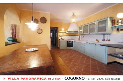Cucina o angolo cottura di Villa tra gli ulivi - bellissima vista panoramica