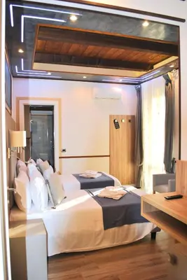 Letto o letti in una camera di Antica Piacenza