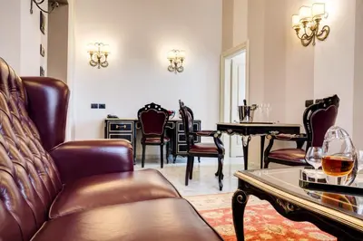 Area soggiorno di Grand Hotel di Parma | UNA Esperienze