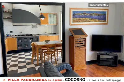 Cucina o angolo cottura di Appartamento B in villa con vista panoramica