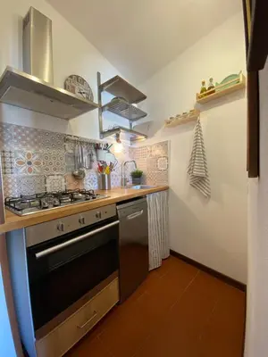 Cucina o angolo cottura di La casa nei carobi