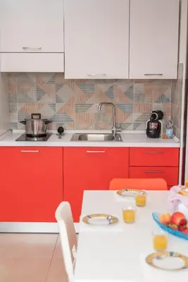 Cucina o angolo cottura di 068 - Casa STELLA MARINA in CENTRO, 450metri da Mare e Spiaggia
