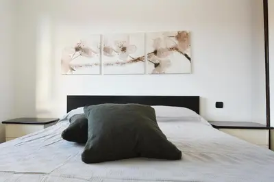 Letto o letti in una camera di Casa Nanna