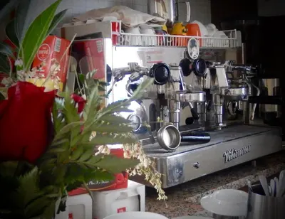 Set per la preparazione di tè e caffè presso Hotel Giglio