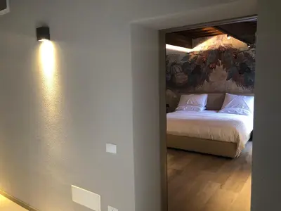 Letto o letti in una camera di Villa Cantoni Marca