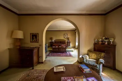 Letto o letti in una camera di Villa Dom